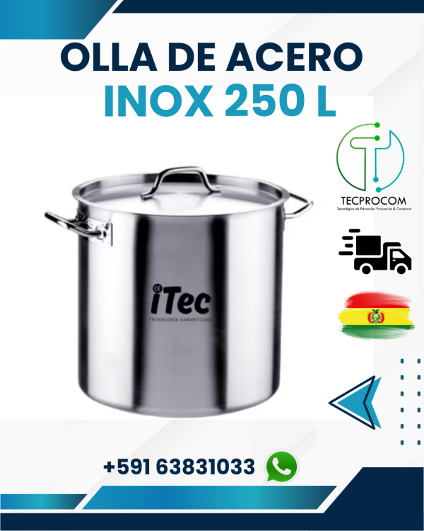 Ollas de Acero Inoxidable de 250L