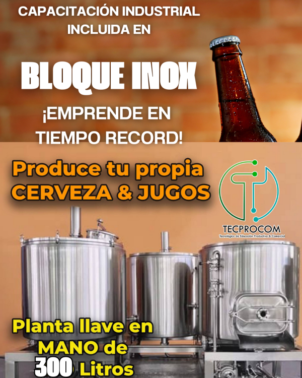 bloque inox-4 Programa Cerveza Artesanal Escencial - TEC107