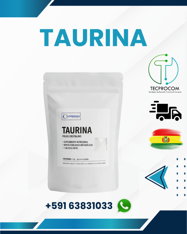 Taurina (Grado Cosmético) – Aminoácido Revitalizante y Protector