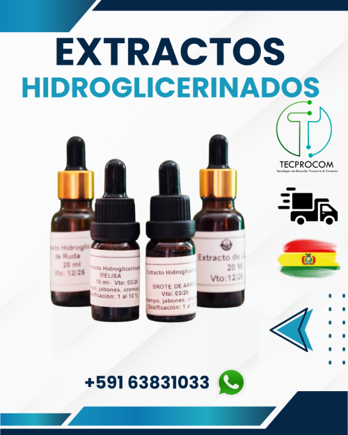 Extractos Hidroglicerinados: Diferenciación y calidad natural para tus fórmulas